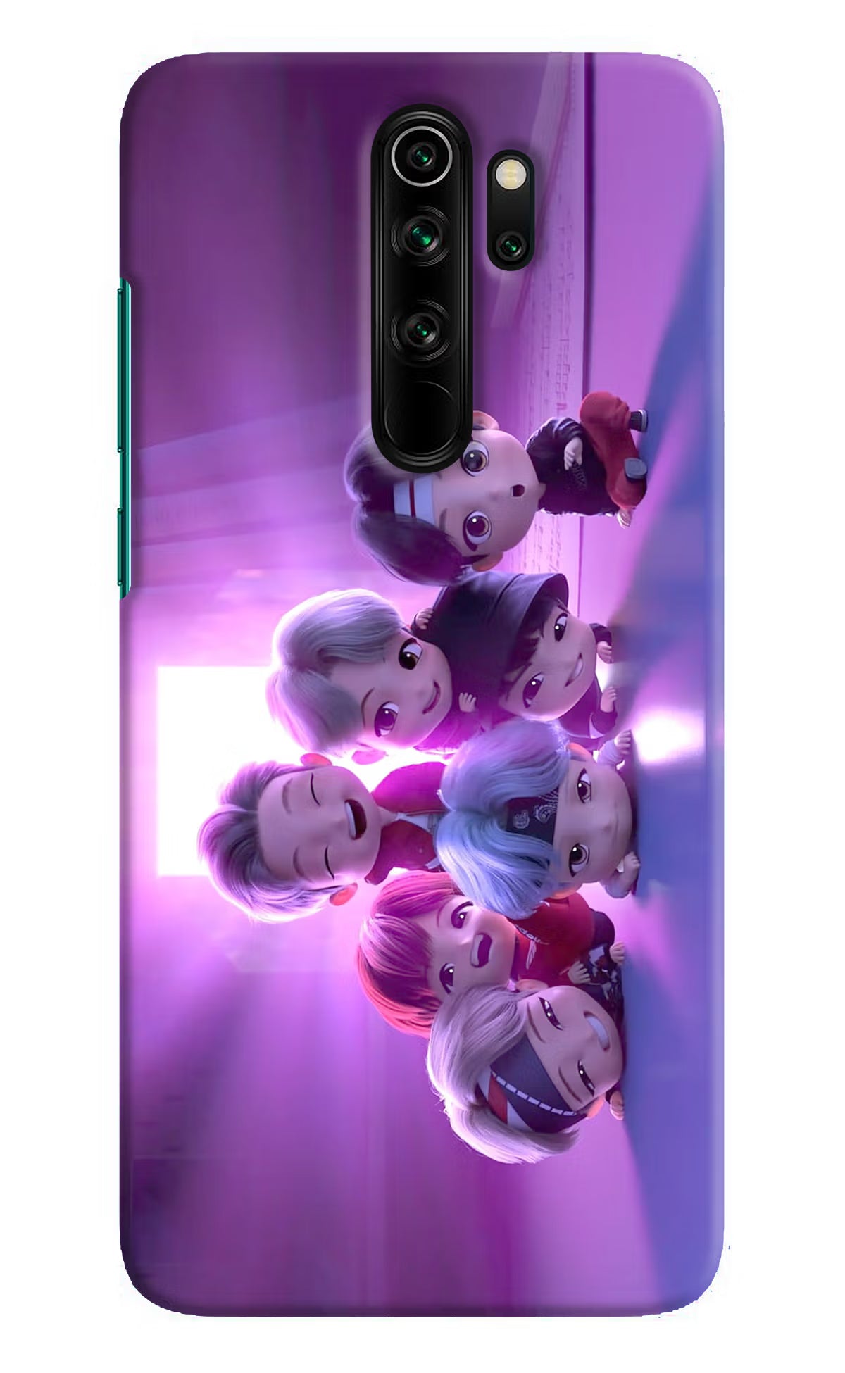 BTS Chibi Redmi Note 8 Pro Hard Case Back Cover by Casekaro