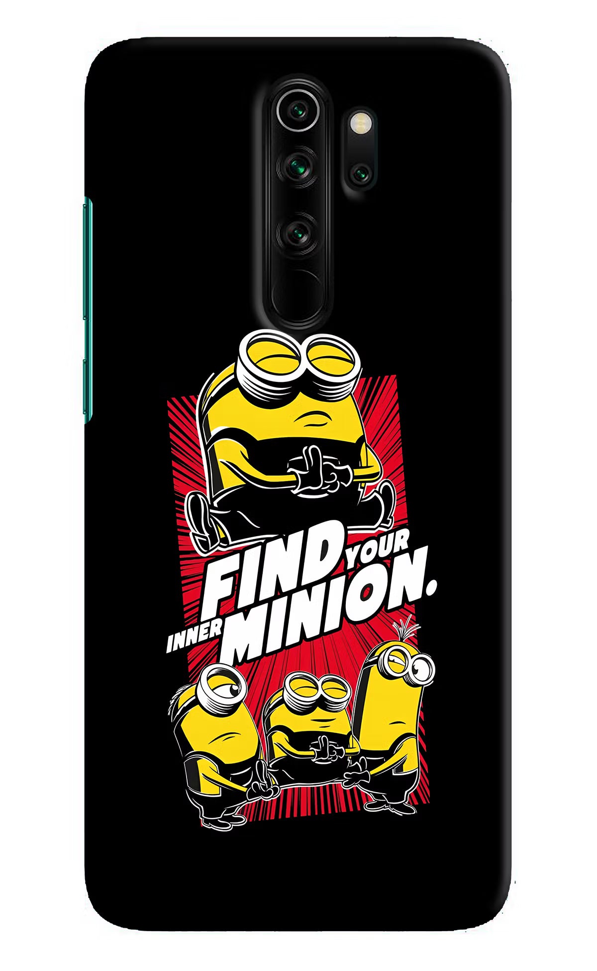 Find your inner Minion Redmi Note 8 Pro Hard Case Back Cover by Casekaro