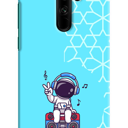 Cute Astronaut Chilling Redmi Note 8 Pro Hard Case Back Cover by Casekaro