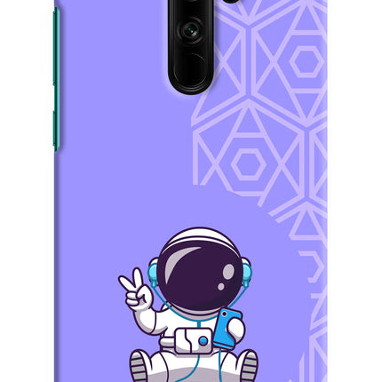 Cute Astronaut Chilling Redmi Note 8 Pro Hard Case Back Cover by Casekaro