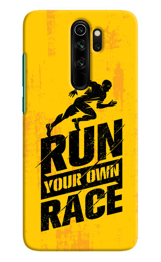 Run Your Own Race Redmi Note 8 Pro Hard Case Back Cover by Casekaro