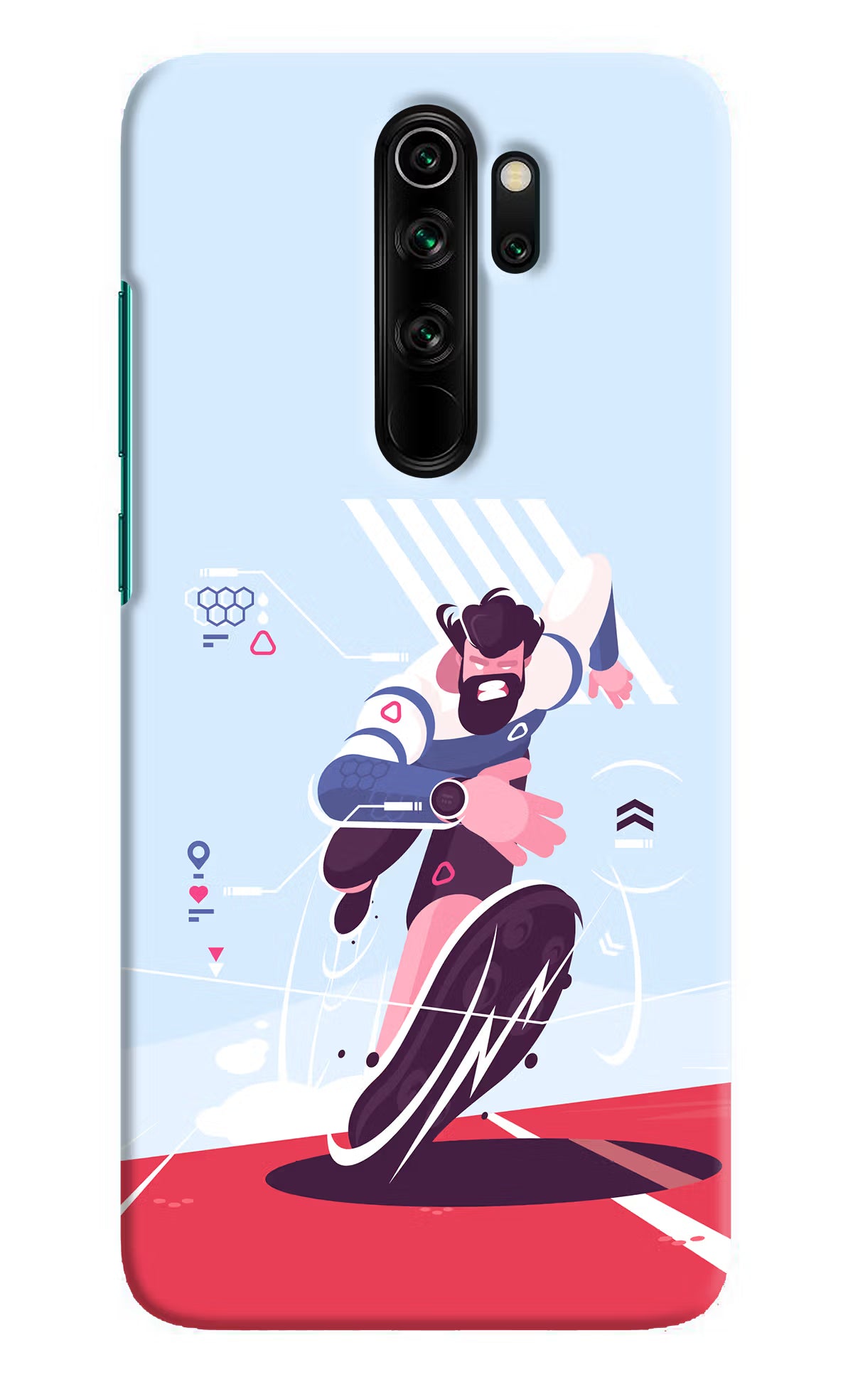 Run Pro Redmi Note 8 Pro Hard Case Back Cover by Casekaro