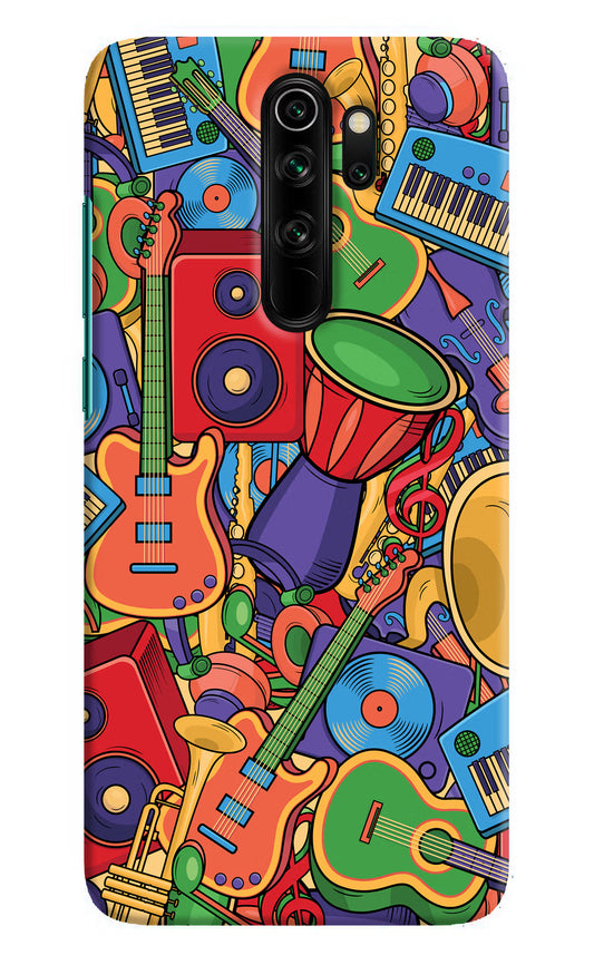 Music Instrument Doodle Redmi Note 8 Pro Hard Case Back Cover by Casekaro
