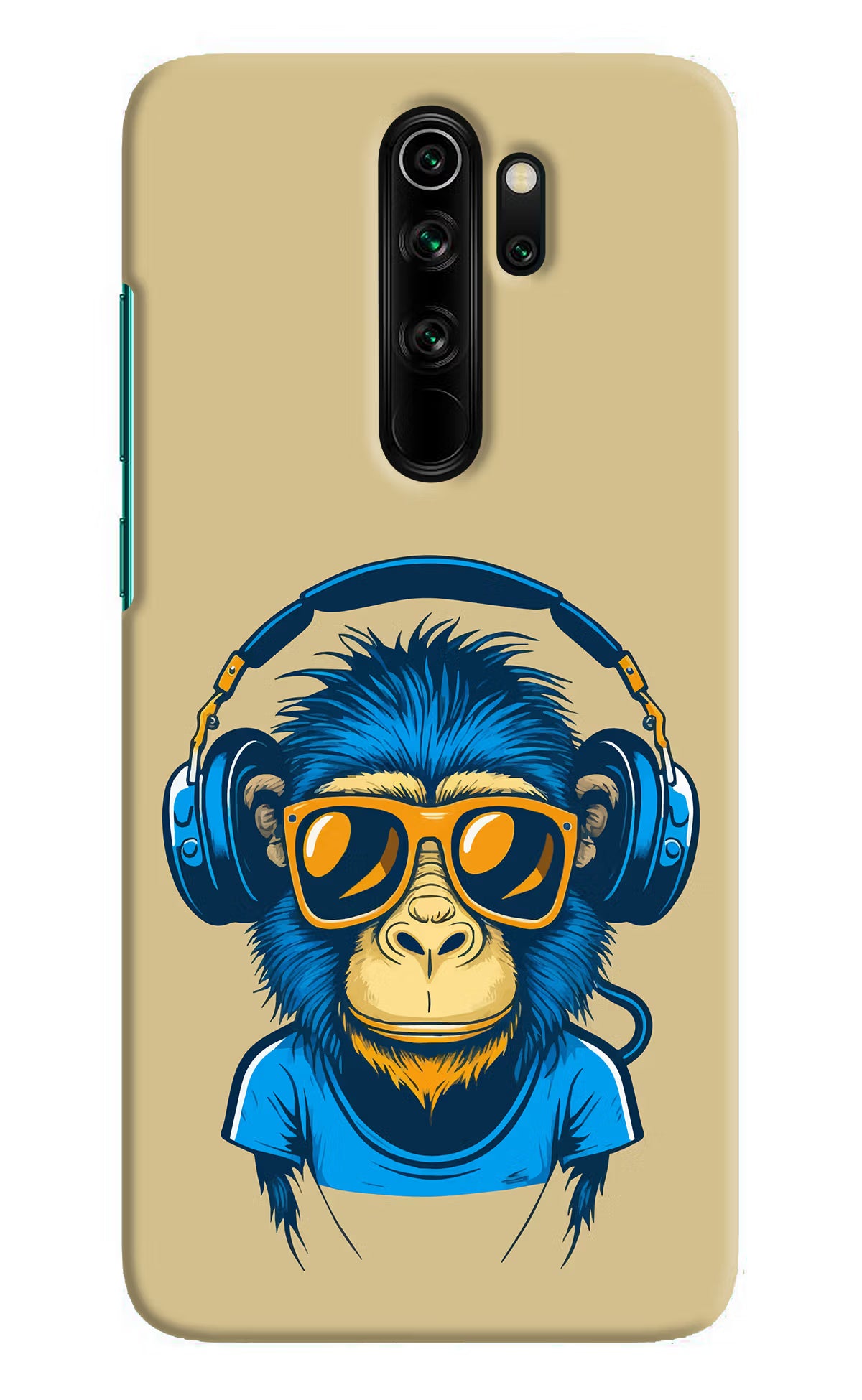Monkey Headphone Redmi Note 8 Pro Hard Case Back Cover by Casekaro