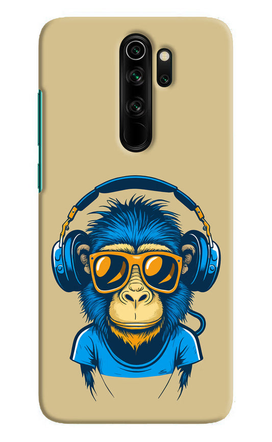 Monkey Headphone Redmi Note 8 Pro Hard Case Back Cover by Casekaro