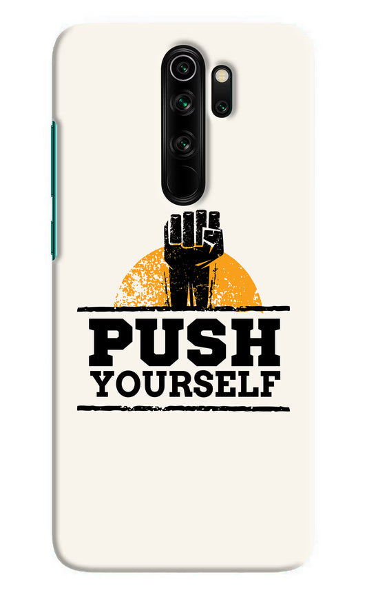 Push Yourself Redmi Note 8 Pro Hard Case Back Cover by Casekaro