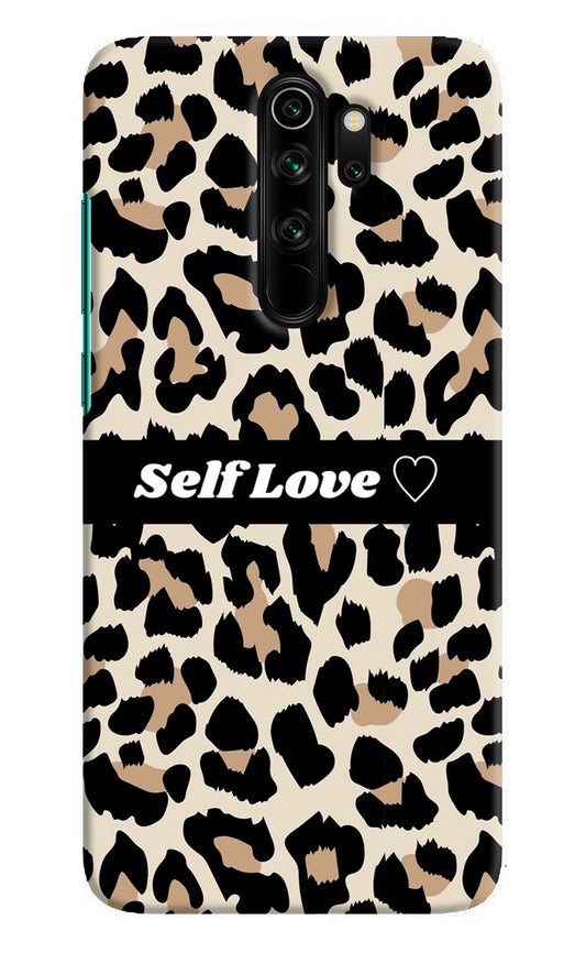 Leopard Print Self Love Redmi Note 8 Pro Hard Case Back Cover by Casekaro