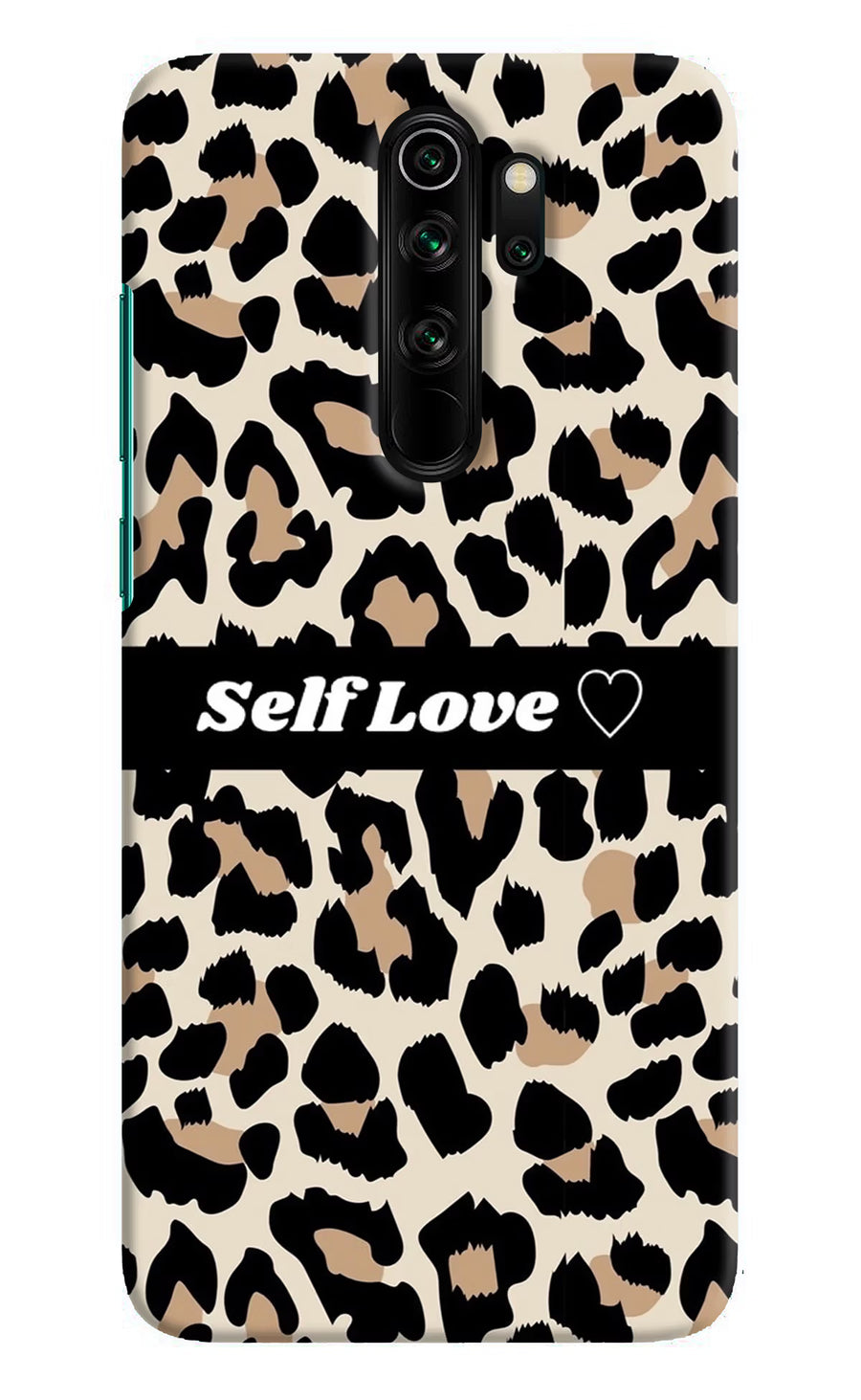 Leopard Print Self Love Redmi Note 8 Pro Back Cover, Hard case