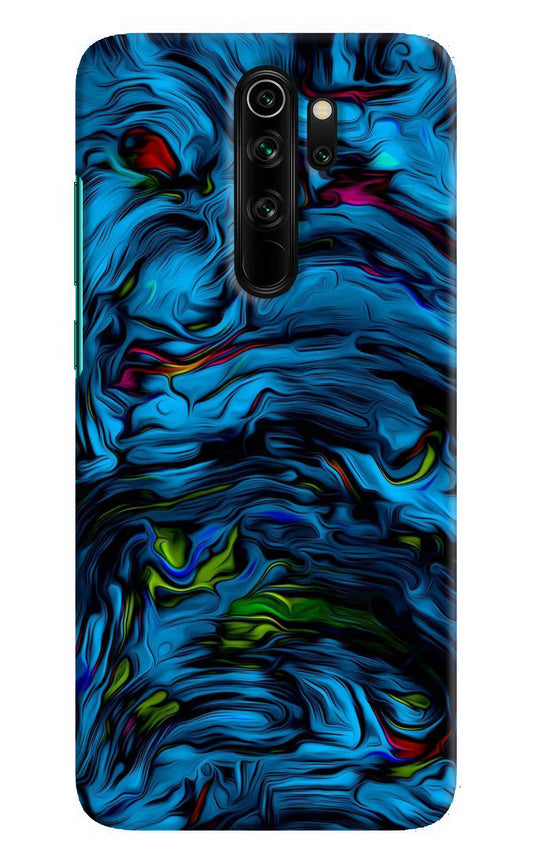 Dark Blue Abstract Redmi Note 8 Pro Hard Case Back Cover by Casekaro