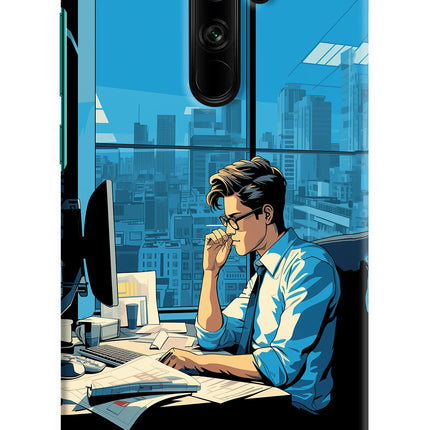 Focused Hustler (AI Generated) Redmi Note 8 Pro Hard Case Back Cover by Casekaro