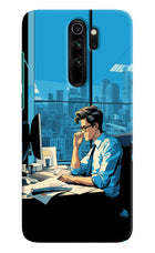 Focused Hustler (AI Generated) Redmi Note 8 Pro Hard Case Back Cover by Casekaro