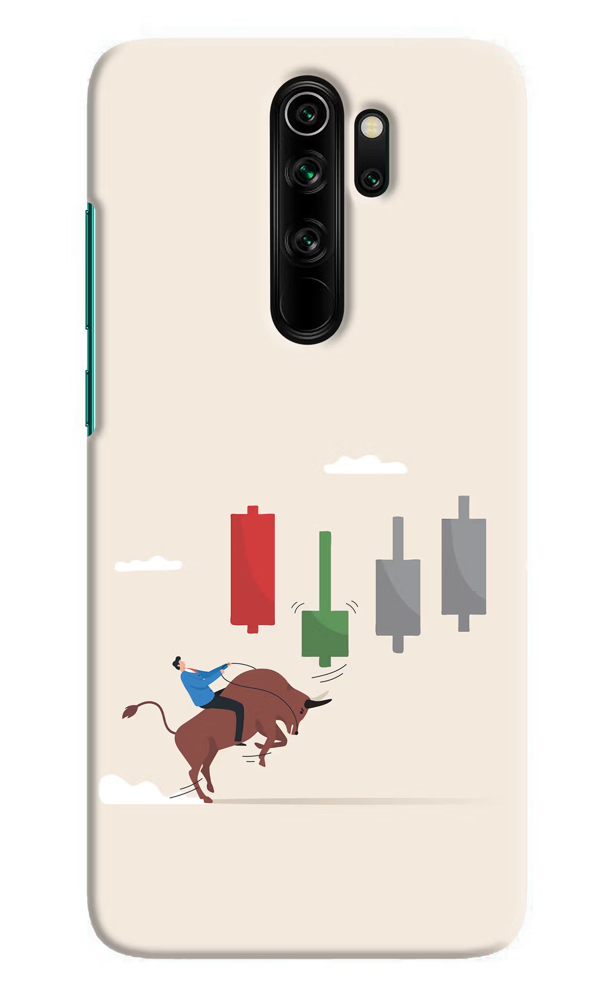 Bull Trading Momentum Redmi Note 8 Pro Hard Case Back Cover by Casekaro
