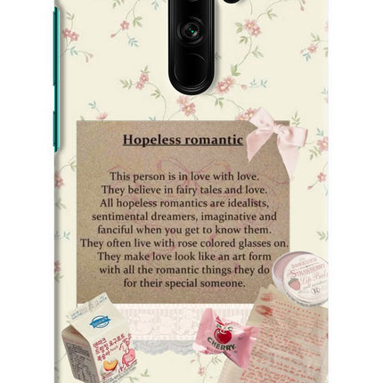 Hopeless Romantic Redmi Note 8 Pro Hard Case Back Cover by Casekaro