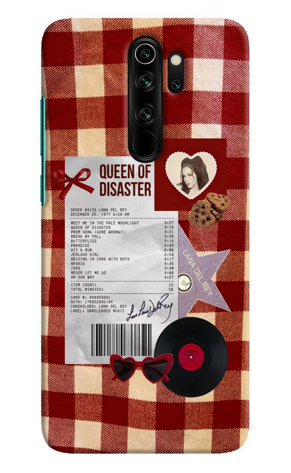 Queen of Disaster Redmi Note 8 Pro Hard Case Back Cover by Casekaro