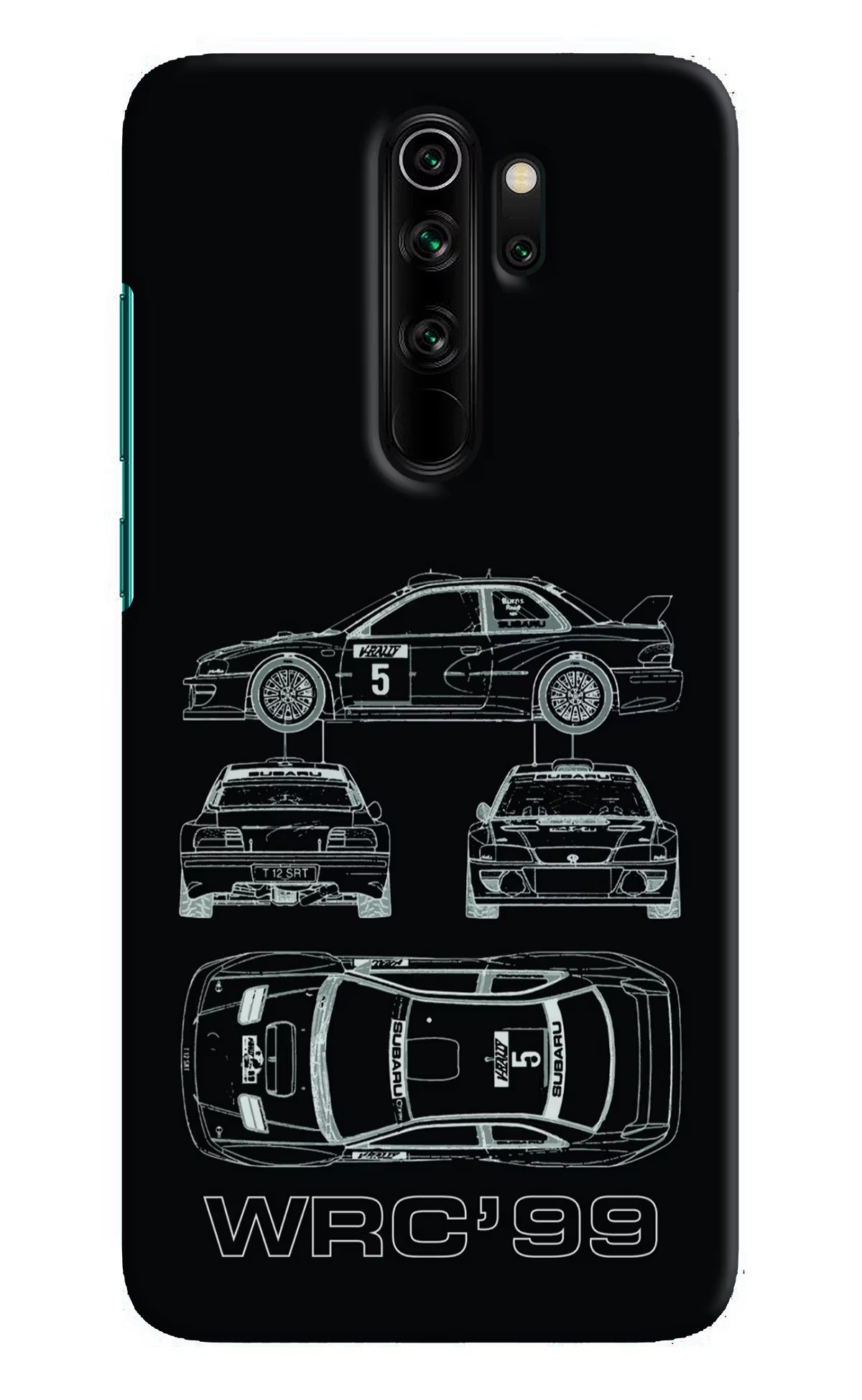 WRC'99 Redmi Note 8 Pro Hard Case Back Cover by Casekaro