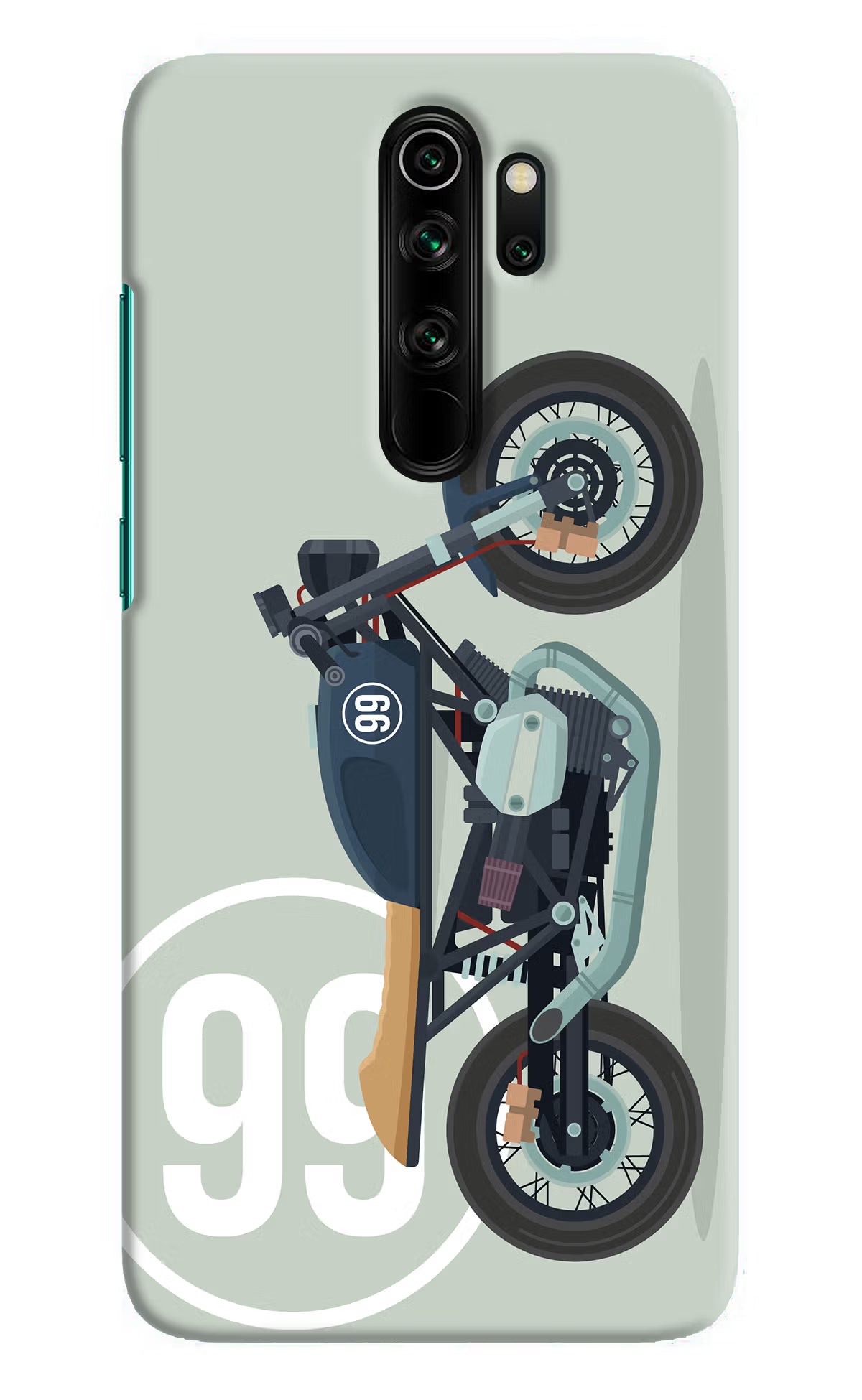 Classic Cafe Racer 99 Redmi Note 8 Pro Hard Case Back Cover by Casekaro