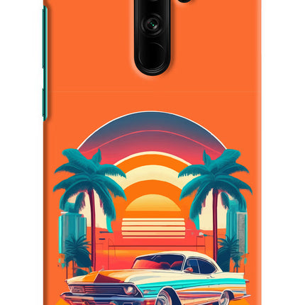 Palm Drive 80s Redmi Note 8 Pro Hard Case Back Cover by Casekaro