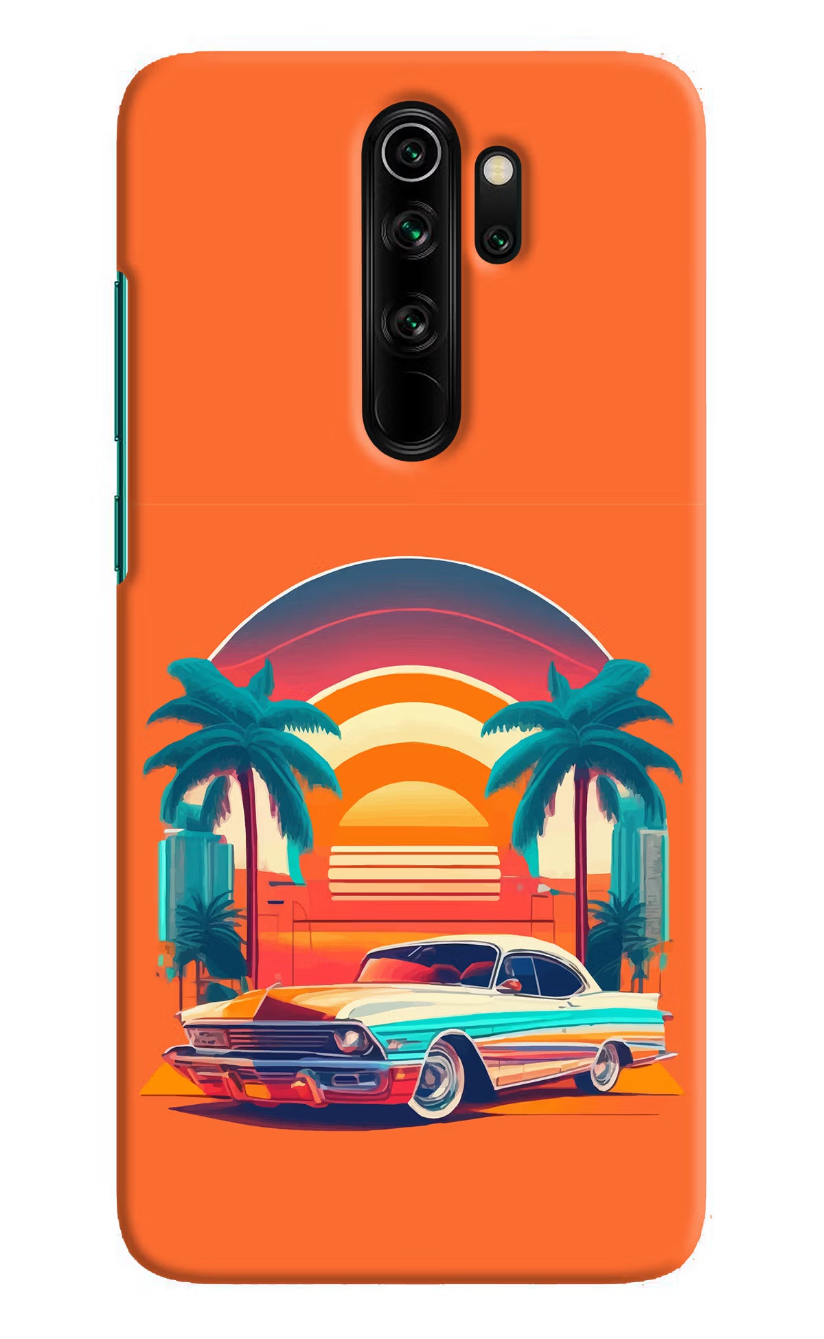 Palm Drive 80s Redmi Note 8 Pro Hard Case Back Cover by Casekaro