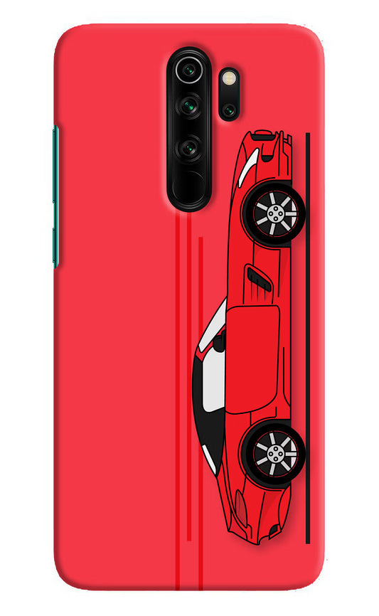 Red Velocity Redmi Note 8 Pro Hard Case Back Cover by Casekaro