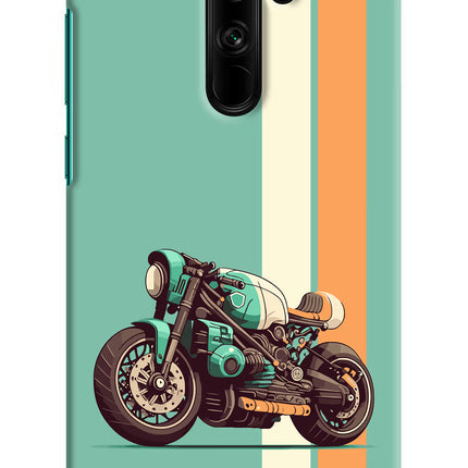 Striped Moto Drift Redmi Note 8 Pro Hard Case Back Cover by Casekaro