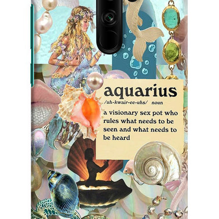 Aquarius Zodiac Redmi Note 8 Pro Hard Case Back Cover by Casekaro