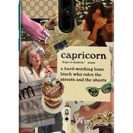 Capricorn Zodiac Redmi Note 8 Pro Hard Case Back Cover by Casekaro