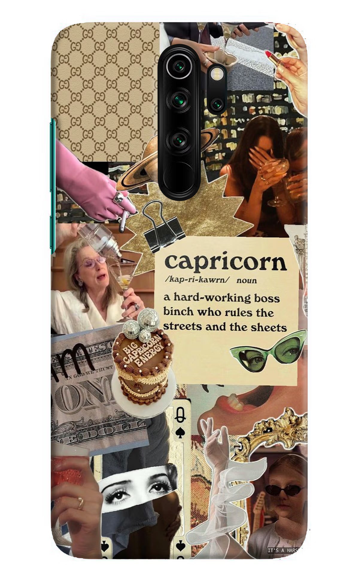 Capricorn Zodiac Redmi Note 8 Pro Hard Case Back Cover by Casekaro