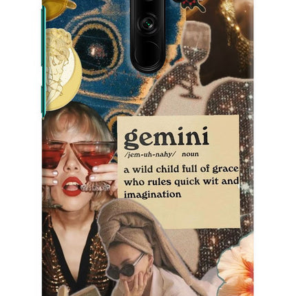 Gemini Zodiac Redmi Note 8 Pro Hard Case Back Cover by Casekaro