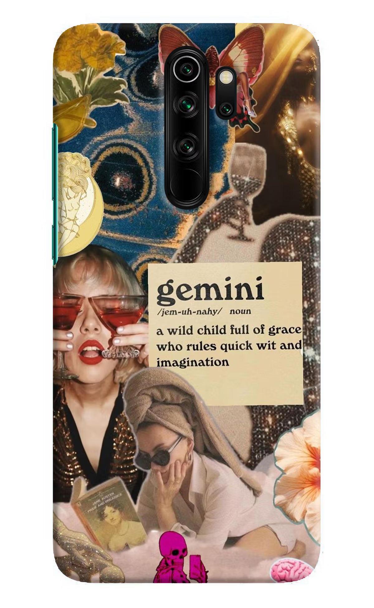Gemini Zodiac Redmi Note 8 Pro Hard Case Back Cover by Casekaro