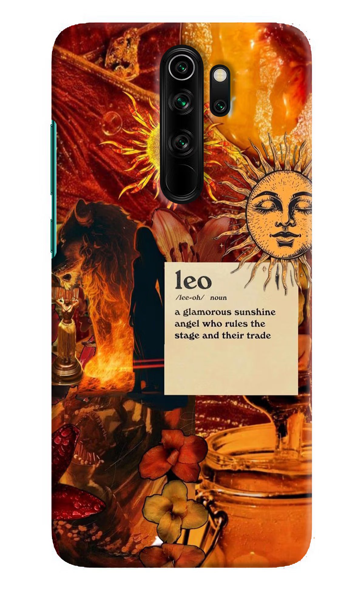 Leo Zodiac Redmi Note 8 Pro Hard Case Back Cover by Casekaro
