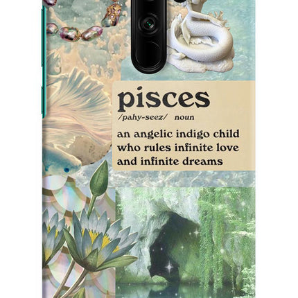 Pisces Zodiac Redmi Note 8 Pro Hard Case Back Cover by Casekaro