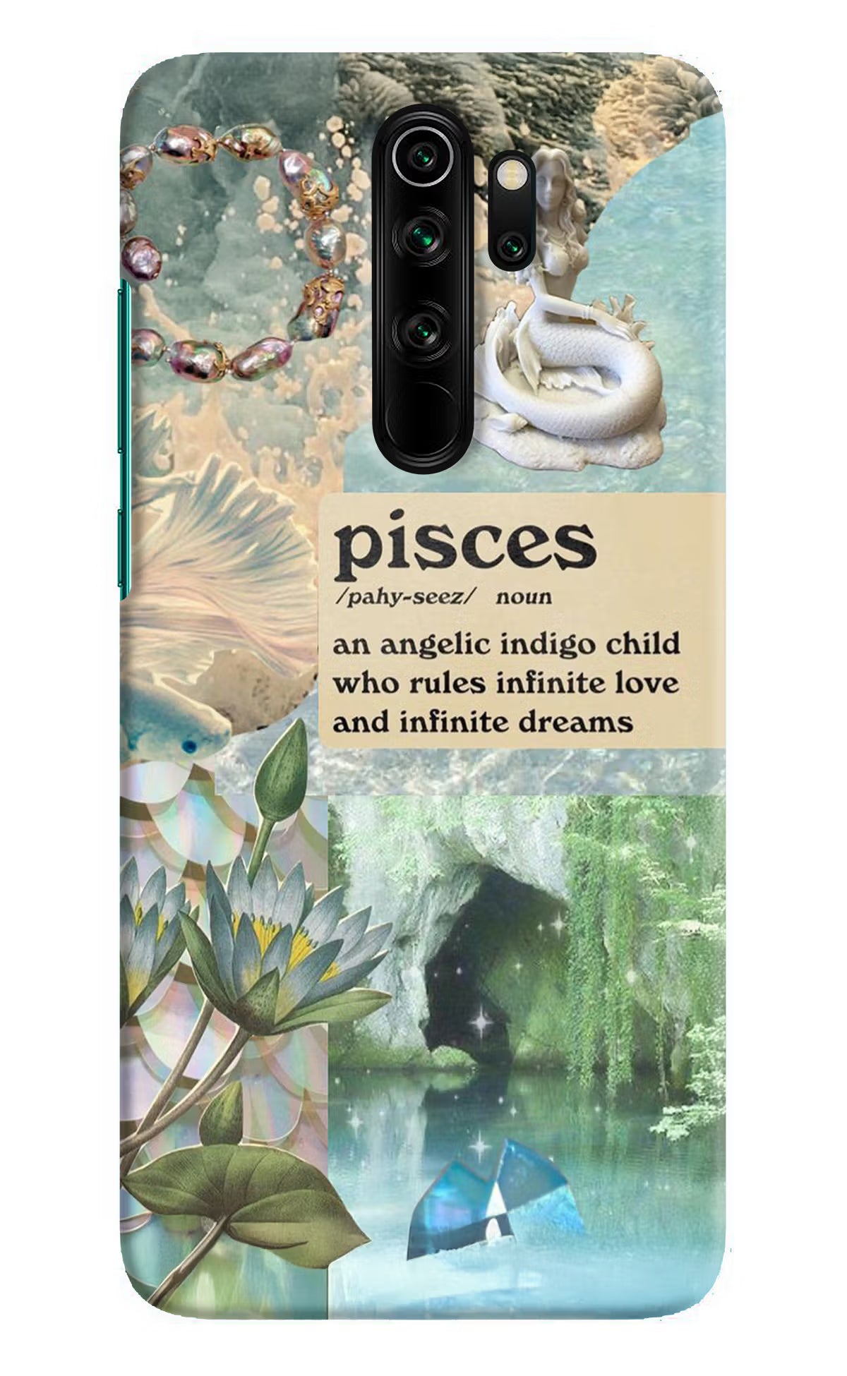 Pisces Zodiac Redmi Note 8 Pro Hard Case Back Cover by Casekaro