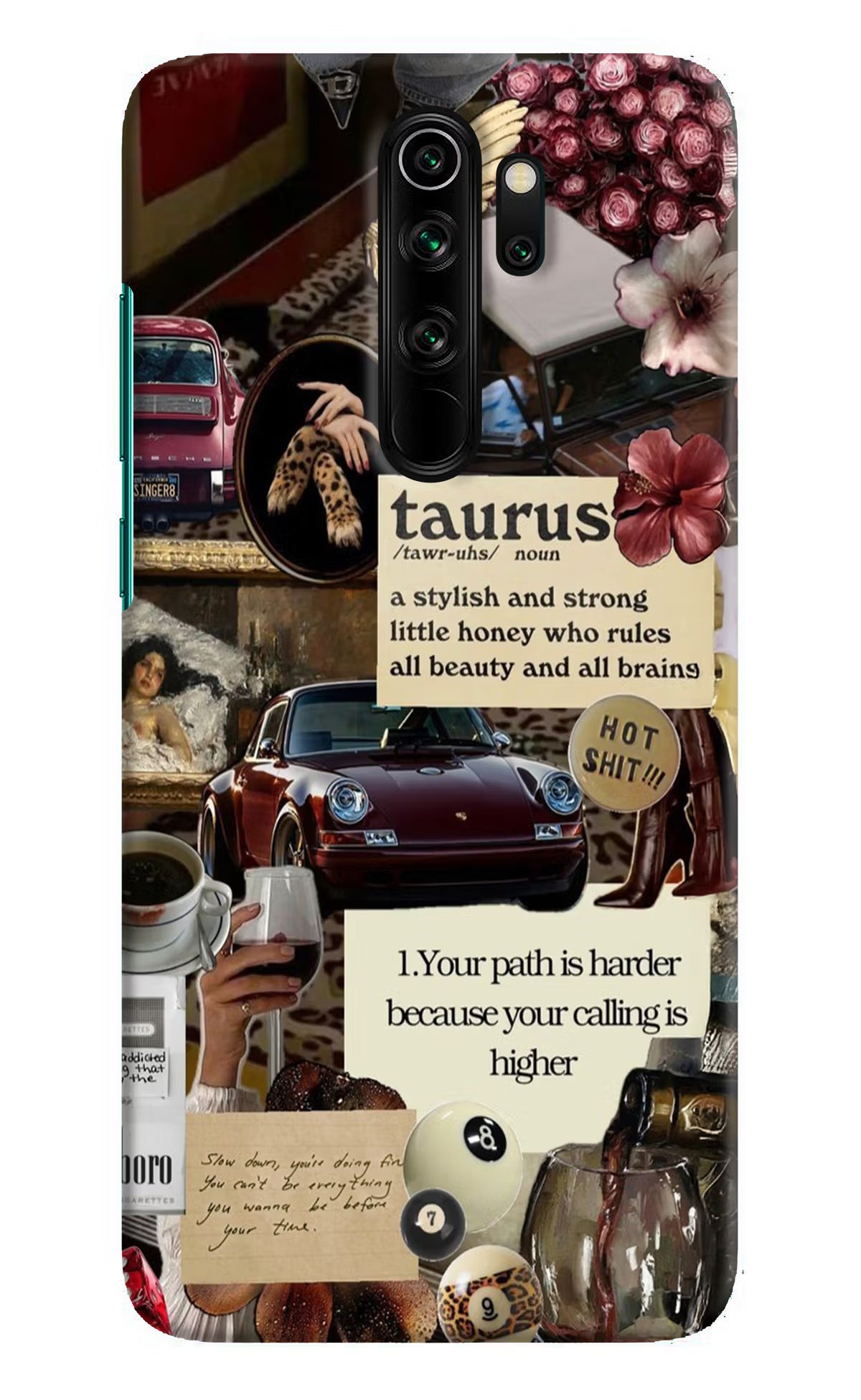 Taurus Zodiac Redmi Note 8 Pro Hard Case Back Cover by Casekaro