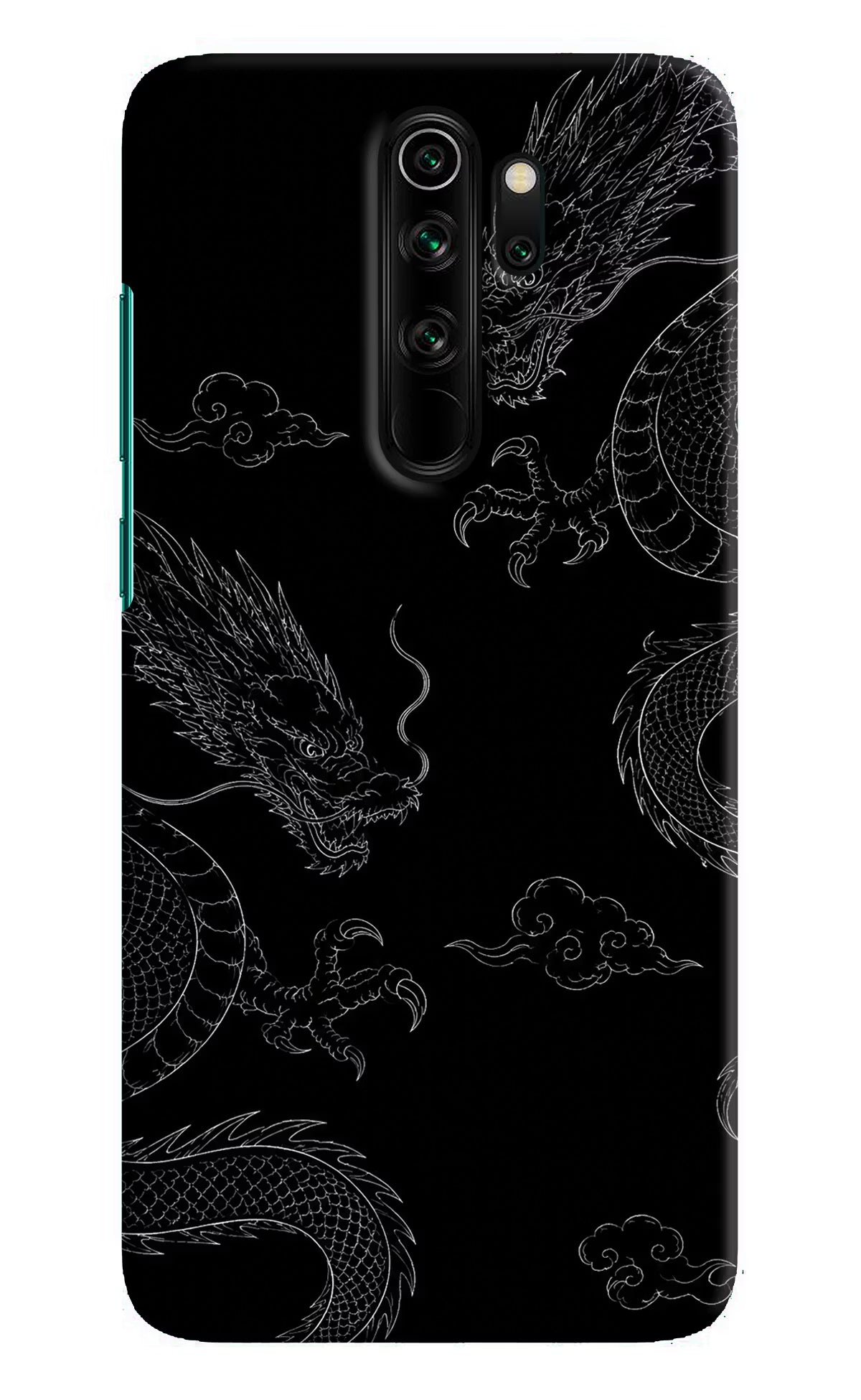 Twin Dragons Redmi Note 8 Pro Hard Case Back Cover by Casekaro