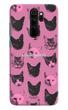Pink Cats Redmi Note 8 Pro Hard Case Back Cover by Casekaro