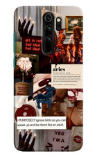 Zodiac Aries Redmi Note 8 Pro Hard Case Back Cover by Casekaro