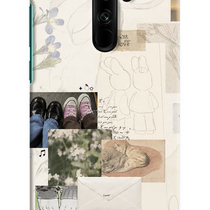 Soft Aesthetic Redmi Note 8 Pro Hard Case Back Cover by Casekaro