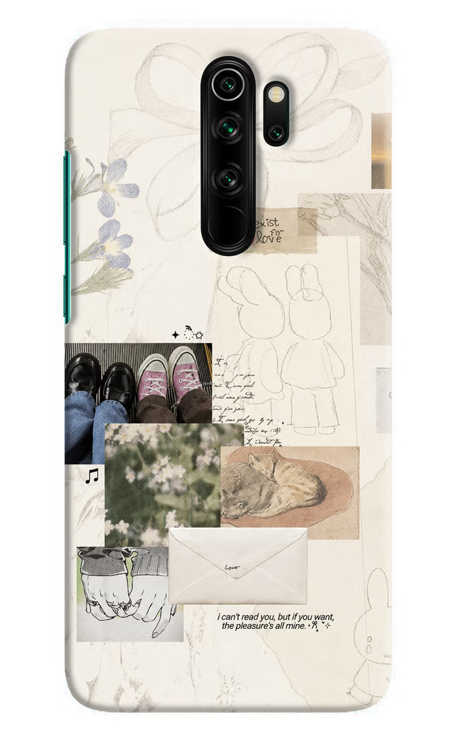 Soft Aesthetic Redmi Note 8 Pro Hard Case Back Cover by Casekaro