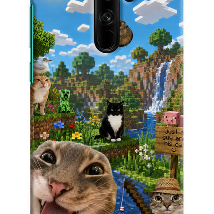 Minecraft Cat Chaos Redmi Note 8 Pro Hard Case Back Cover by Casekaro