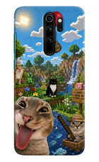 Minecraft Cat Chaos Redmi Note 8 Pro Hard Case Back Cover by Casekaro