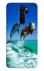 Dolphin vs Cow Redmi Note 8 Pro Hard Case Back Cover by Casekaro