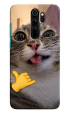 Silly Cat Call Redmi Note 8 Pro Hard Case Back Cover by Casekaro