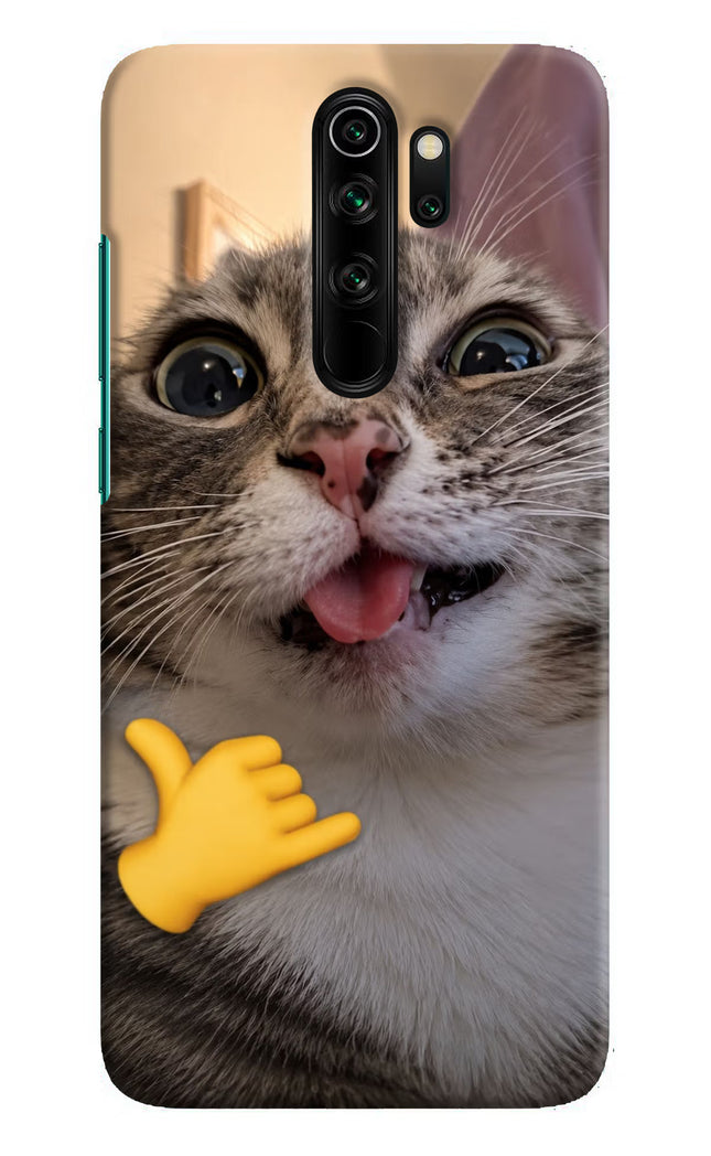 Silly Cat Call Redmi Note 8 Pro Hard Case Back Cover by Casekaro