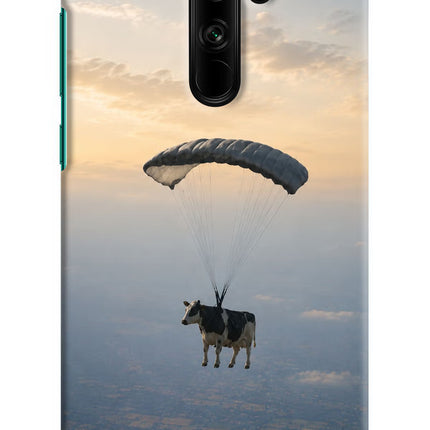 Skydiving Cow Redmi Note 8 Pro Hard Case Back Cover by Casekaro