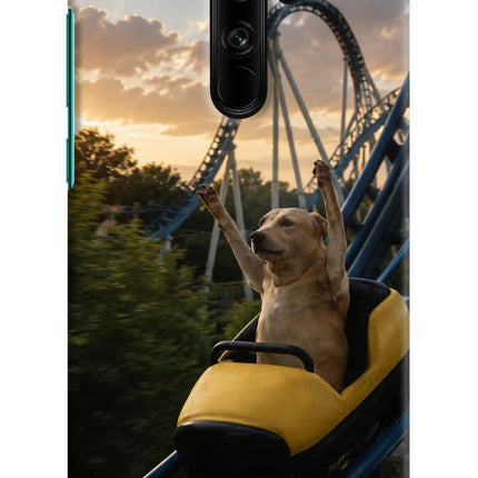 Rollercoaster Dog Redmi Note 8 Pro Hard Case Back Cover by Casekaro