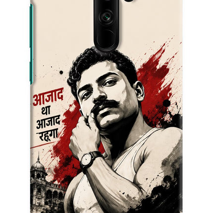 Chandrashekhar Azad Fearless Redmi Note 8 Pro Hard Case Back Cover by Casekaro