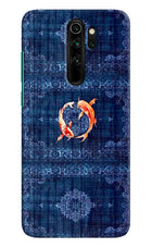 Koi Blue Redmi Note 8 Pro Hard Case Back Cover by Casekaro