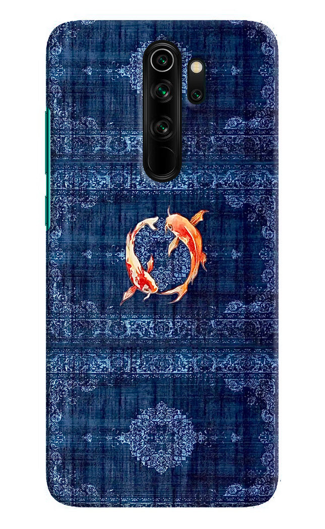 Koi Blue Redmi Note 8 Pro Hard Case Back Cover by Casekaro