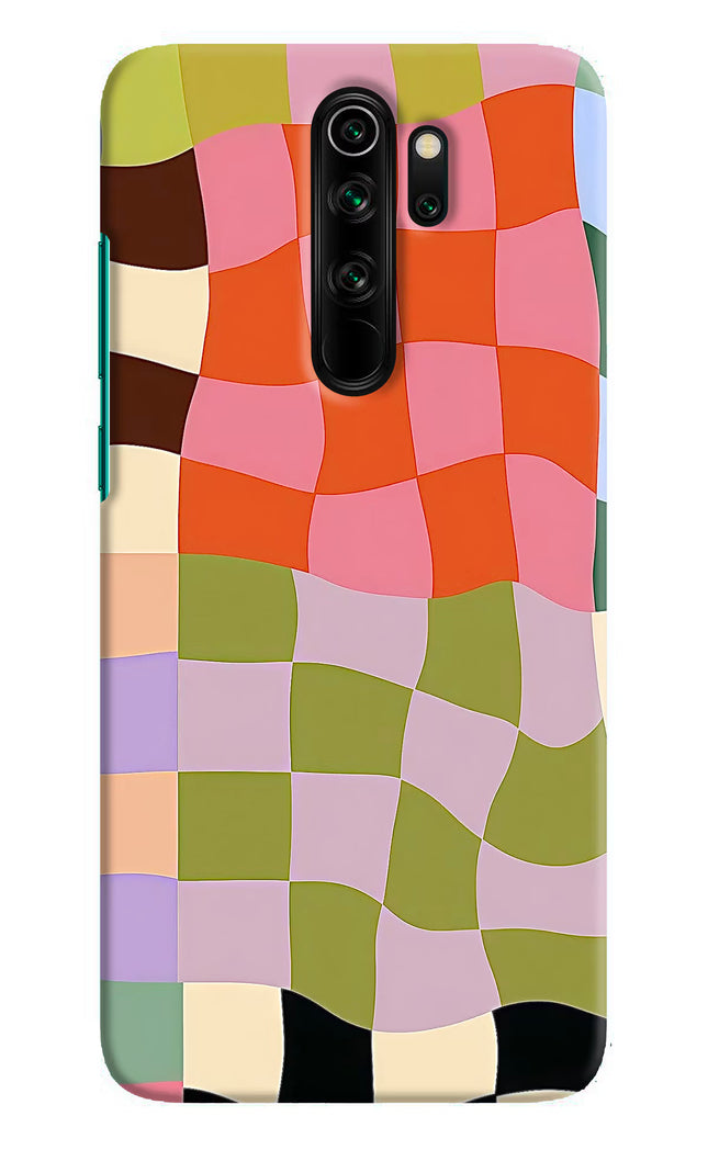 Wavy Grid Redmi Note 8 Pro Hard Case Back Cover by Casekaro