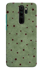 Green Stars Redmi Note 8 Pro Hard Case Back Cover by Casekaro